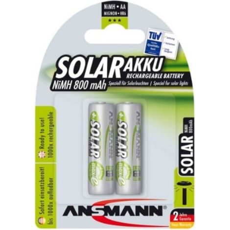 Ansmann 2x Batterie ricaricabili stilo AA