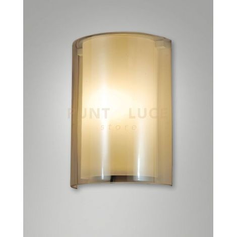 MARIBEL APPLIQUE AMBRA IN VETRO 1 LUCE ATTACCO E27 IP20