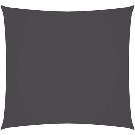 INLIFE Voile de parasol Tissu Oxford carré 3x3 m Anthracite (1/5)