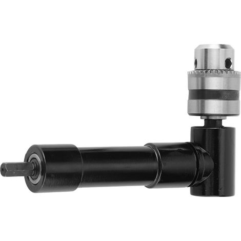 Adaptateur de perceuse à angle droit 90° avec rallonge et porte-embout (1/5)