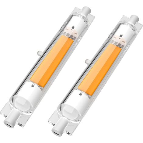 Lot de 2 Ampoules R7S LED 118mm Dimmable,30W Équivalent à Ampoule Halogène 118mm 300W, Sans Scintillement,Blanc Chaud 3000K 3000LM,Éclairage à Faisceau 360°,AC 220-240V (1/5)