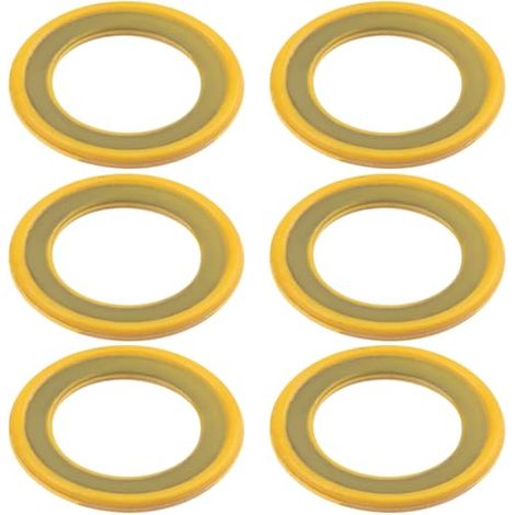 Lot de 6 joints d'étanchéité de bouchon de vidange pour pompe à huile à engrenages inférieurs, rondelles de rechange compatibles avec Mercury Marine/Mercruiser (1/5)