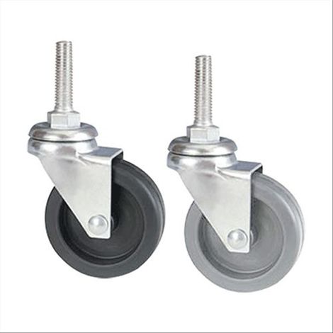 1PZ RUOTA PER MOBILI ART. 220/B ø 40 - perno mm 8 x 30 - grigia
