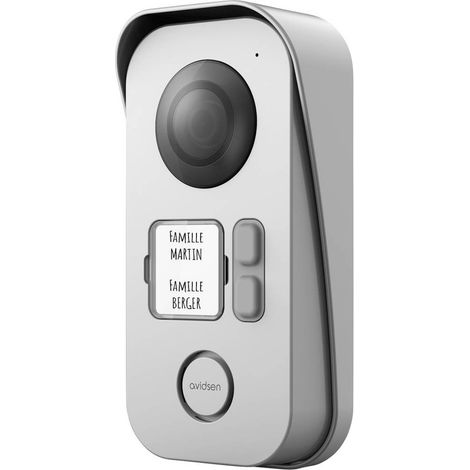 Avidsen Kit per due famiglie Cablato Unità interna video Argento, Bianco (1/4)