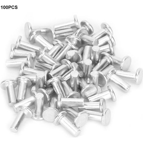 100 rivetti in alluminio GB867 M4 a testa piatta (M4 10) (1/5)