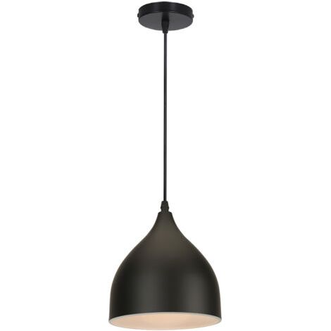 royaluxe- Lampe À Suspension Rétro Antique Plafonnier E27 Moderne Suspension Luminaire Créative Vintage Pour Café Bar Grange Noir (1/5)