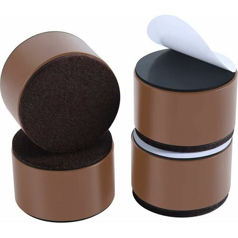 Rehausseur de Meubles en Acier de 52mm, Rehausseur Pieds de Lit e Table Robustes, Rehausseurs de Lit pour Meubles Hauteur 5.2cm, 4pcs Furniture Risers de lit Pieds de Meubles pour Canapé