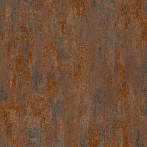 Ton-sur-ton wallpaper wall Profhome 326511 non-woven wallpaper slightly textured Ton-sur-ton shiny orange copper brown 5.33 m2 (57 ft2)