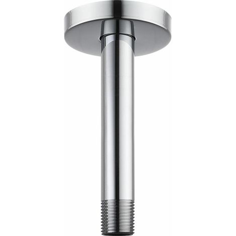 Duscharm Deckenmontage 15cm Rund mit Flansch, Edelstahl, 1/2 NPT Anschluss (1/5)