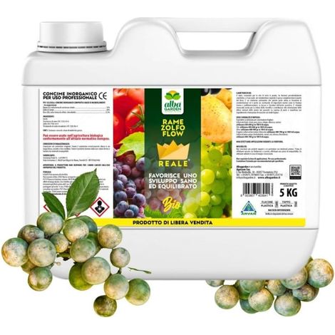 Rame Zolfo Flow Concime Liquido Professionale Orticole Fragola Vite Olivo Formulazione Flowable x 1 kg (1/5)