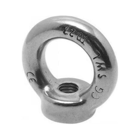Ecrou à oeil (anneau de levage) inox - Qualite Inox: A4 - Diamètre: 5