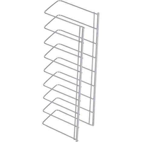 Sink drainer, dish drainer with 8 vertical storage slots for plates, pots, lids, for camper vans, boats, cabins, and apartments. (1/5)