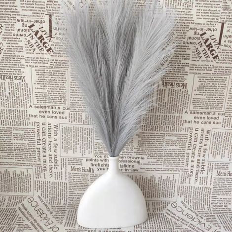 Plumeaux Artificiels Pampas - Longueur 43-45 cm - 7 Tiges Par Branche - Décoration Intérieure Mariage Événement - Lot de 1 (1/2)