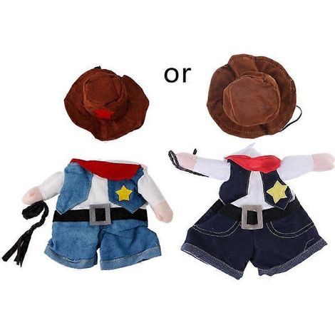 Pet chien manteau cowboy costume fête déguisement chiot décoration taille S/M/L