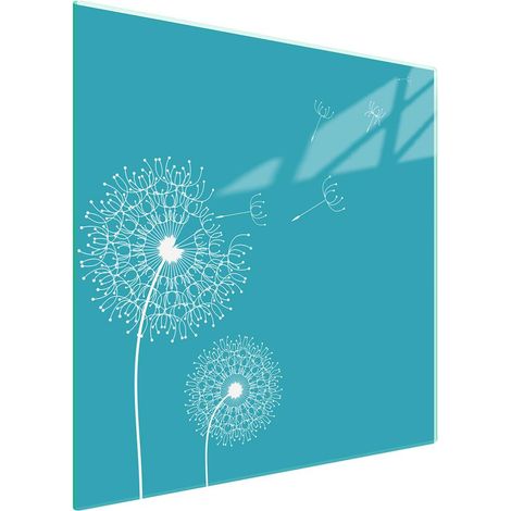 Protezione in vetro per piano cottura 50x52 cm con motivo floreale (1/5)