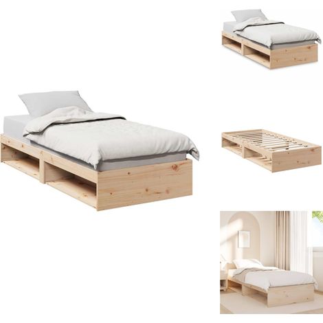 Tagesbett ohne Matratze 90x190 cm Massivholz Kiefer - Tagesbett - Tagesbetten - Sofabett - Gästebett (1/5)