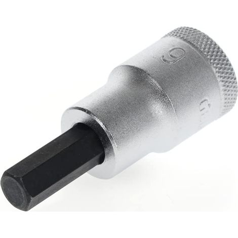 Douille tournevis pour vis à six pans creux, Taille 9 mm, 1/2" 12,5 mm, Douille tournevis, Outil, IN 19 9 (1/5)