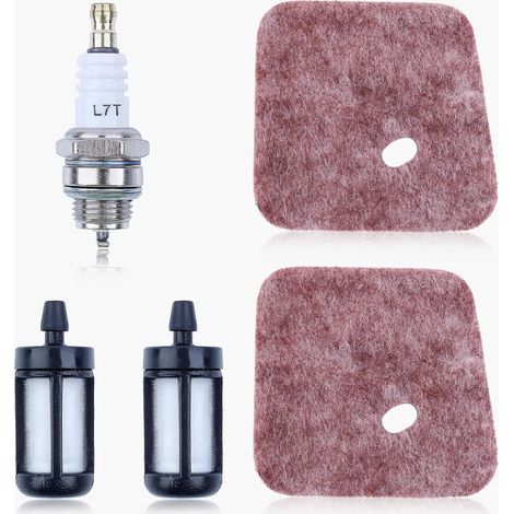 Luftfilter für STIHL KM55 KM55R FS55 FS38 FS45 FS46 FC55 Freischneider mit Kraftstofffilter und Zündkerze (1/5)