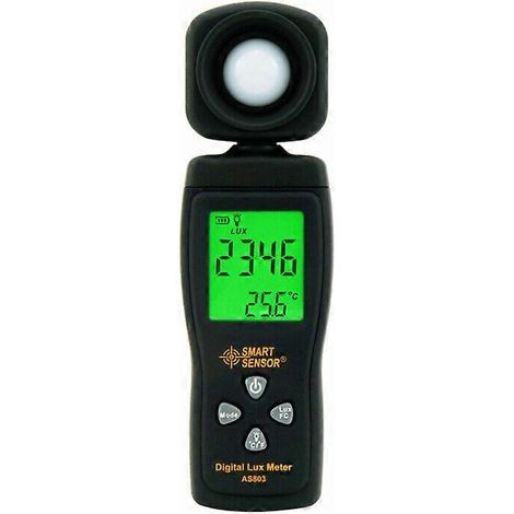 Luxmeter 1 stuk Smart Sensor AS813 Digitale Luxmeter Lux 1-200000 Lux Lumenmeter Zeer nauwkeurige Lux/FC-tester, Sunny (1/5)