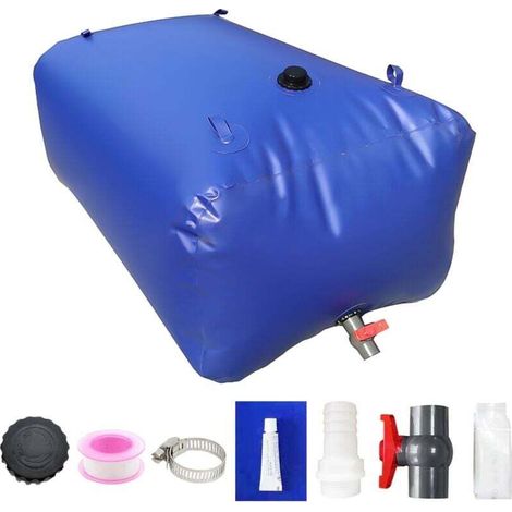 Trywise Vessie de Stockage à Eau 50L, Réservoir d'eau Portable Pliable Sac à Eau Douce Sac à Eau de Rangement d'eau Conteneurs de Vessie pour Le Jardin de Camping Extérieur Irrigation