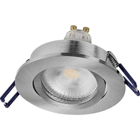 OSRAM HOMELIGHTING 4058075853492 Spot de plafond, Plafonnier à spot LED GU10 satin-nickel (1/4)