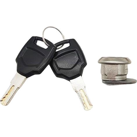 Kit de verrouillage de coffre avec cylindre de serrure arrière en métal, installation facile et portable. Convient pour (1/5)