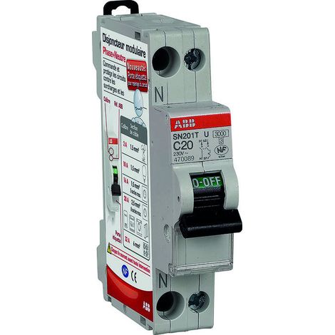 Leistungsschalter 20A Phase + Neutral - ABB