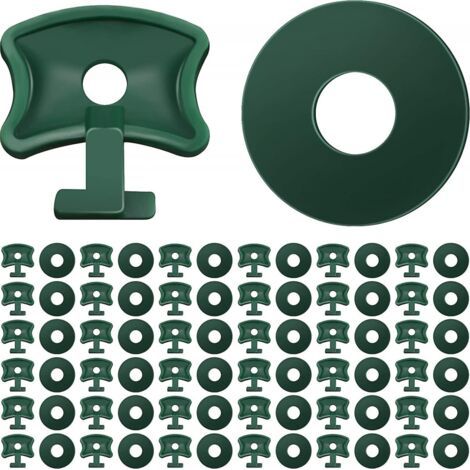 Clips torsadés pour serre, 200 pièces, Clips de fixation et rondelles en plastique, Clips d'angle d'extension (1/5)