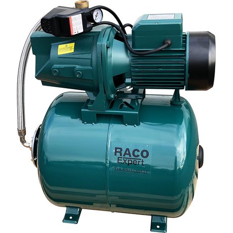 Groupe de surpression fonte 1100W – Débit 8400 L/h – Pression 5,2 bars – Capacité ballon 50 L – Moteur en laiton haute qualité – Racoexpert