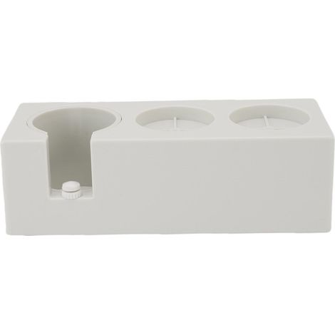 Stazione di pressatura del caffè, supporto per pressatura per portafiltri da 49, 51, 53 e 58 mm, dispenser di pressatura bianco (1/5)