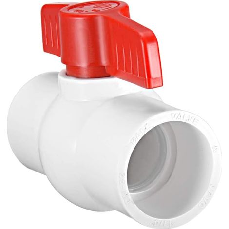 40 mm Vanne à bille en PVC pour tuyau d'alimentation en eau connexion par glissement (1/3)