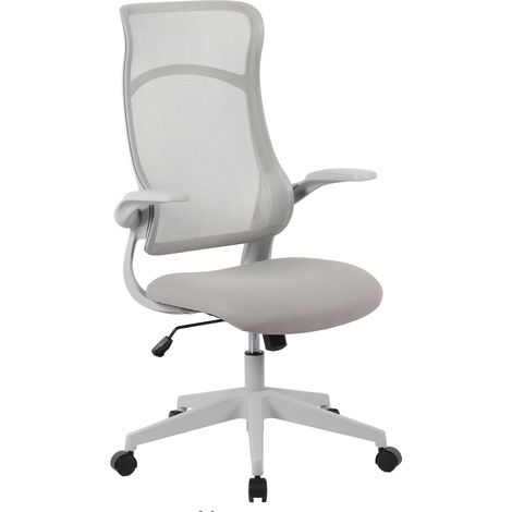 POLTRONA UFFICIO CON BRACCIOLI GRIGIO 54X49BX92.5H CM ZOLDER