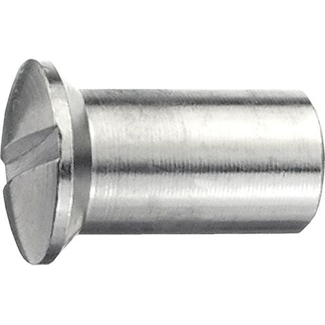 connex Hülsenmutter M4 x 14 mm Messing vernickelt - 6 Stück Muttern