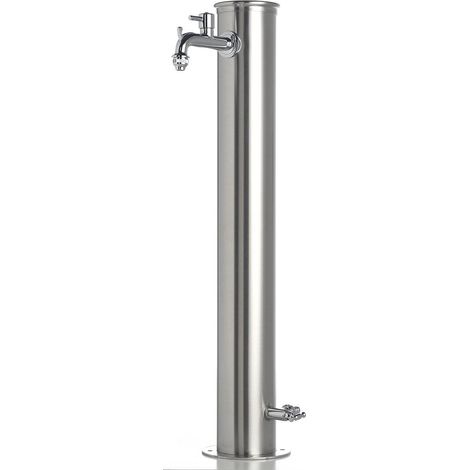 Fontana da Giardino con Doppio Rubinetto Belfer 42/ARRI Acciaio Inox (1/6)