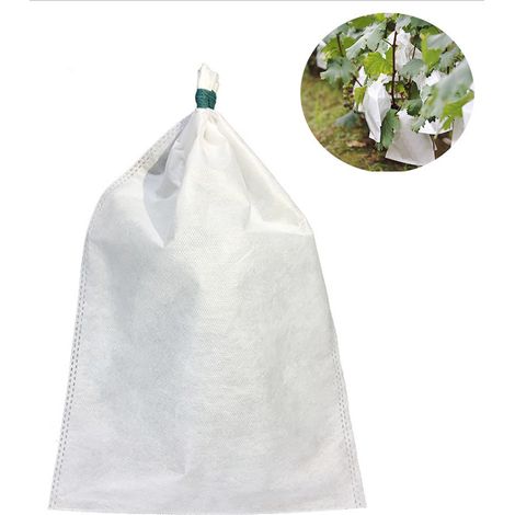 50 fundas para frutas de 20 x 30 cm, transpirables, antipolvo, antiinsectos y antipájaros