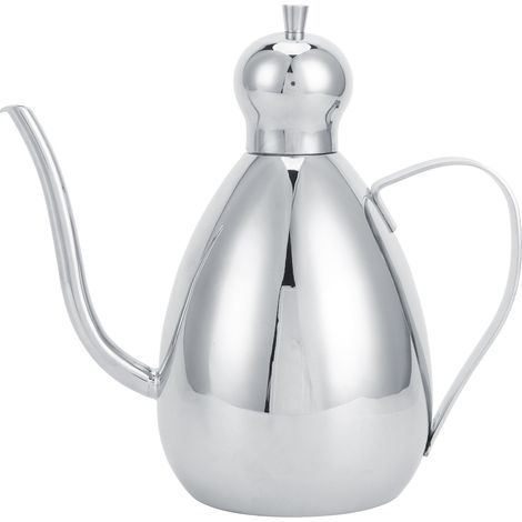 1-Liter-Ölflasche aus Edelstahl 304, geeignet für Öl und Essig, Küchenaufbewahrungsbehälter (1/5)