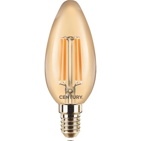 Century LAMPADA A FILAMENTO LED EPOCA CANDELA E14 Luce calda 4 W - 400 lumen 10.00 pz