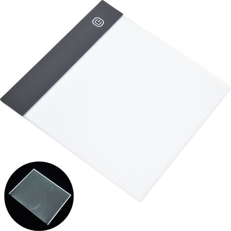 Tablette lumineuse LED ultra-mince A5, tablette numérique portable pour enfants, avec port USB. (1/5)