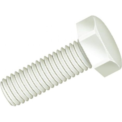 tornillo cabeza hexagonal din 933 nylon metrica m-8 largo 16mm (1/2)