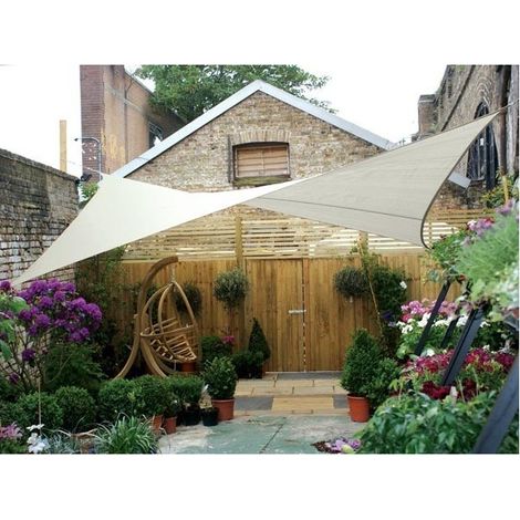 Voile solaire - carr, - 3 6 x 3 6 m - couleur: cr,me