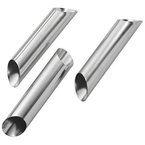 Pedrini 3 Stampi per Cannoli in acciaio inox Cm 12,5