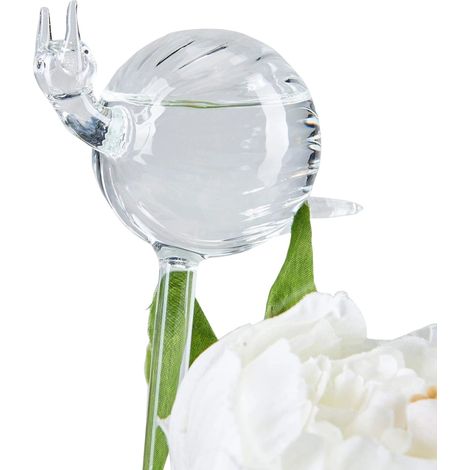 bombillas de riego automático, globo de cristal transparente, forma de pájaro soplado a mano, para plantas de interior.