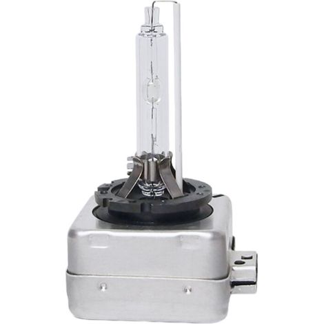 Lampada alogena per fanali, luce abbagliante e non, sostituto xenon con supporto metallico (1/2)