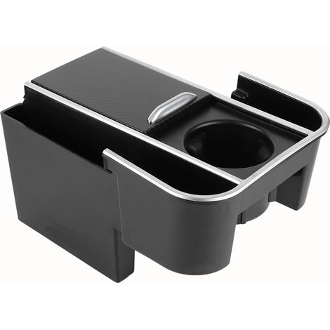 Organiseur de rangement multifonctionnel pour accoudoir du Land Rover Discovery Sport 2020, style fibre de carbone (1/5)