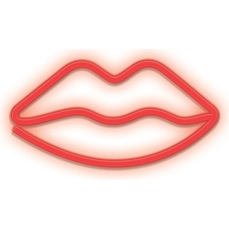 Lampara forever neon led lips red