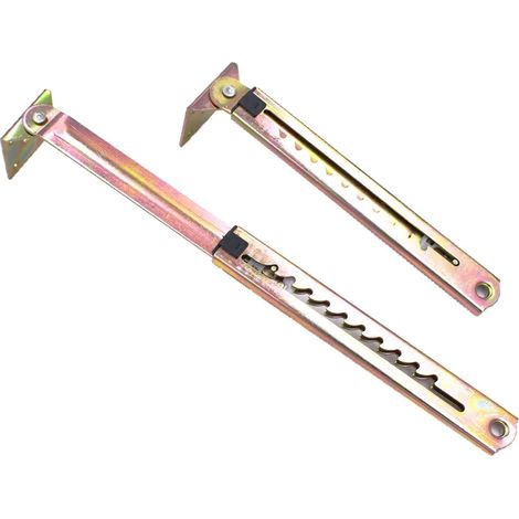 (7 vitesses) 1 paire de barres de levage angulaires, charnière de réglage de bureau avec support, quincaillerie de support pneumatique pour porte d'armoire (1/5)