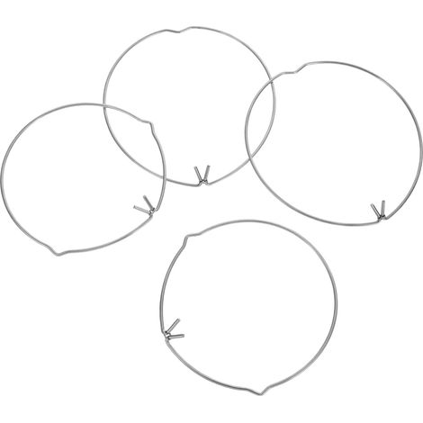 Lot De 4 Clips De Fixation Pour Abat-Jour Plafonnier Support De Lampe Anneau De Fixation Clip À Ressort Acier Manganèse Argenté (1/5)