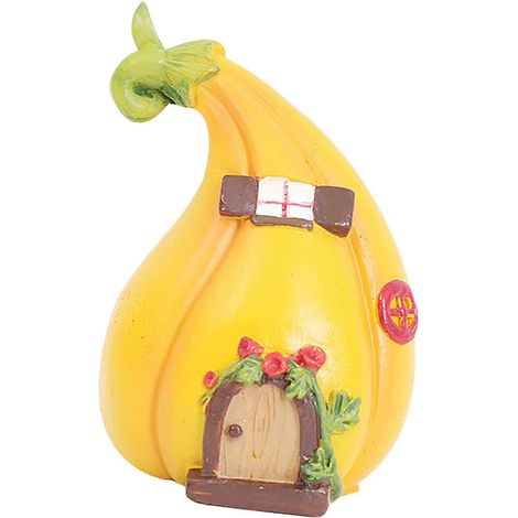 Figurines de fées miniatures, ornements pour la décoration de petits jardins-Pumpkin House (1/5)