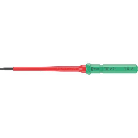 Wera Kraftform Kompakt VDE 67 i TX 8 x 157 mm TIE pour électricien TORX Lame interchangeable TX 8 (1/4)