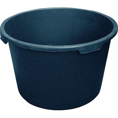 Seau a mortier 65L noir - bord large emballage : 3 pces
